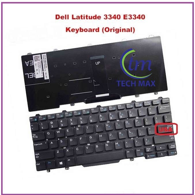 Laptop Keyboard For Dell_ Latitude 3340 3350 E3340 US BLACK