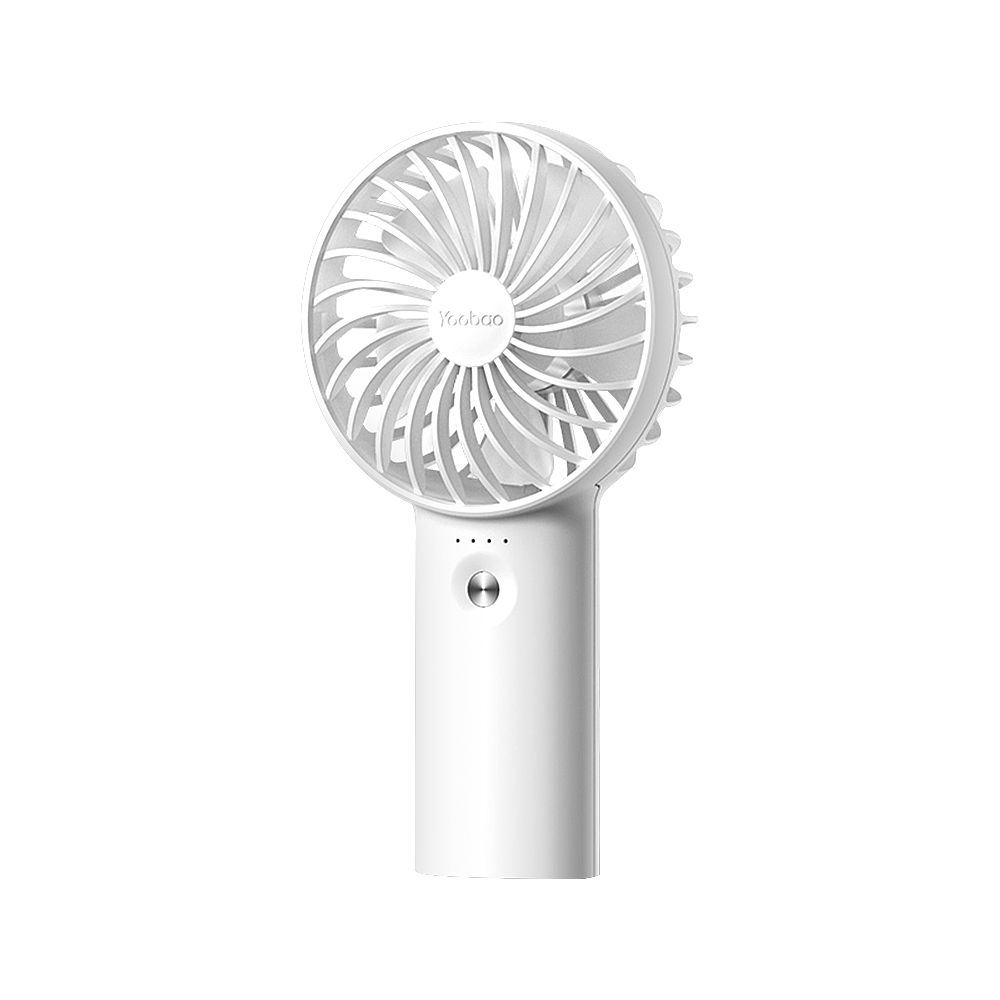 Yoobao Y-F3 USB Fan Rechargeable Handheld Mini Fan Desktop 3-level Small Fans Electrical Fan Blue 3000mAh