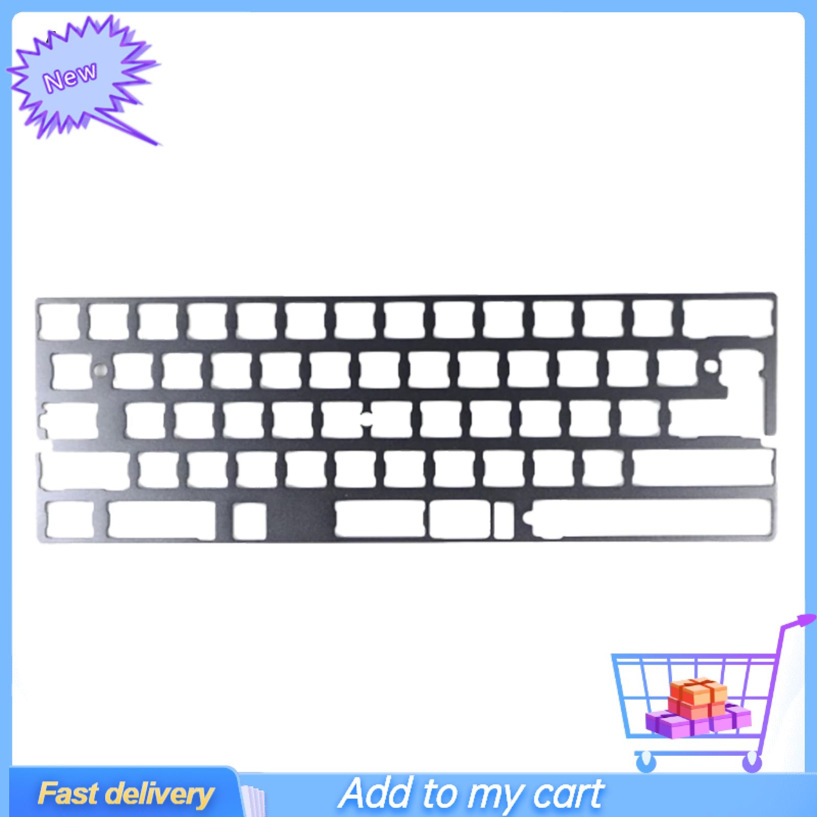 Greenbox Keyboard Bezel Replaceable Anti-vibration Stainless DIY CNC Anodizing Keyboard Trim Plate for GK64 DZ60 GH60