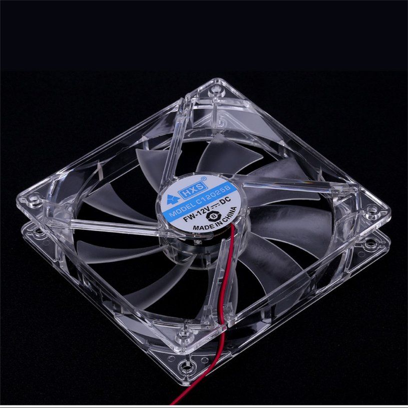 Quad 4 LED Light 120mm PC Computer Case Cooling Fan Mod Easy Installed Fan 12V