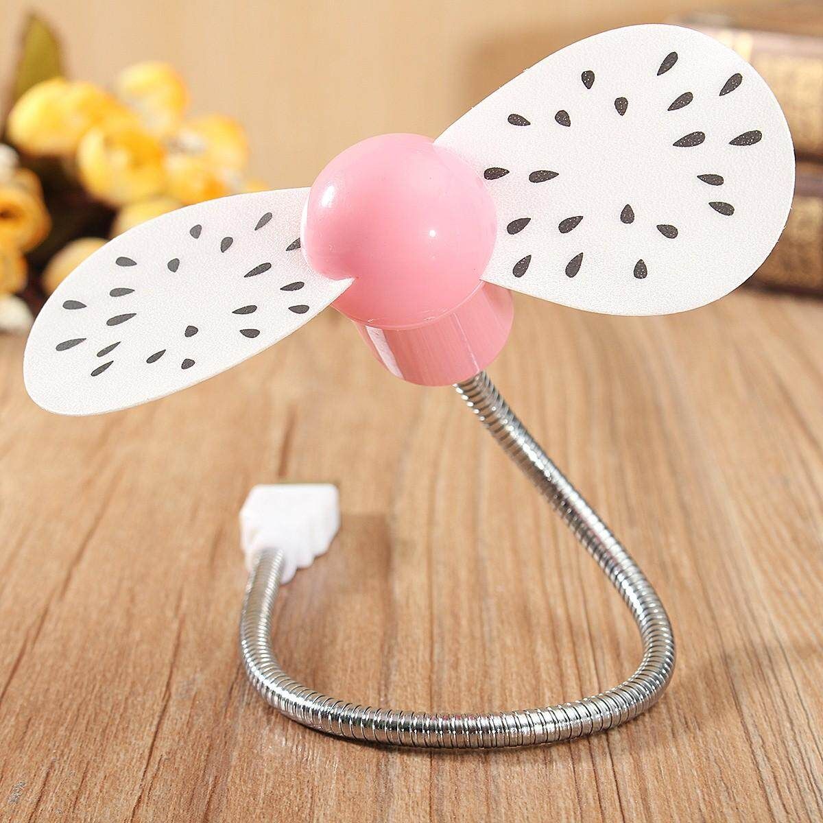 laptop parts Mini Small Portable Flexible USB 360° Cooling Fan Cooler For Laptop Computer Pink