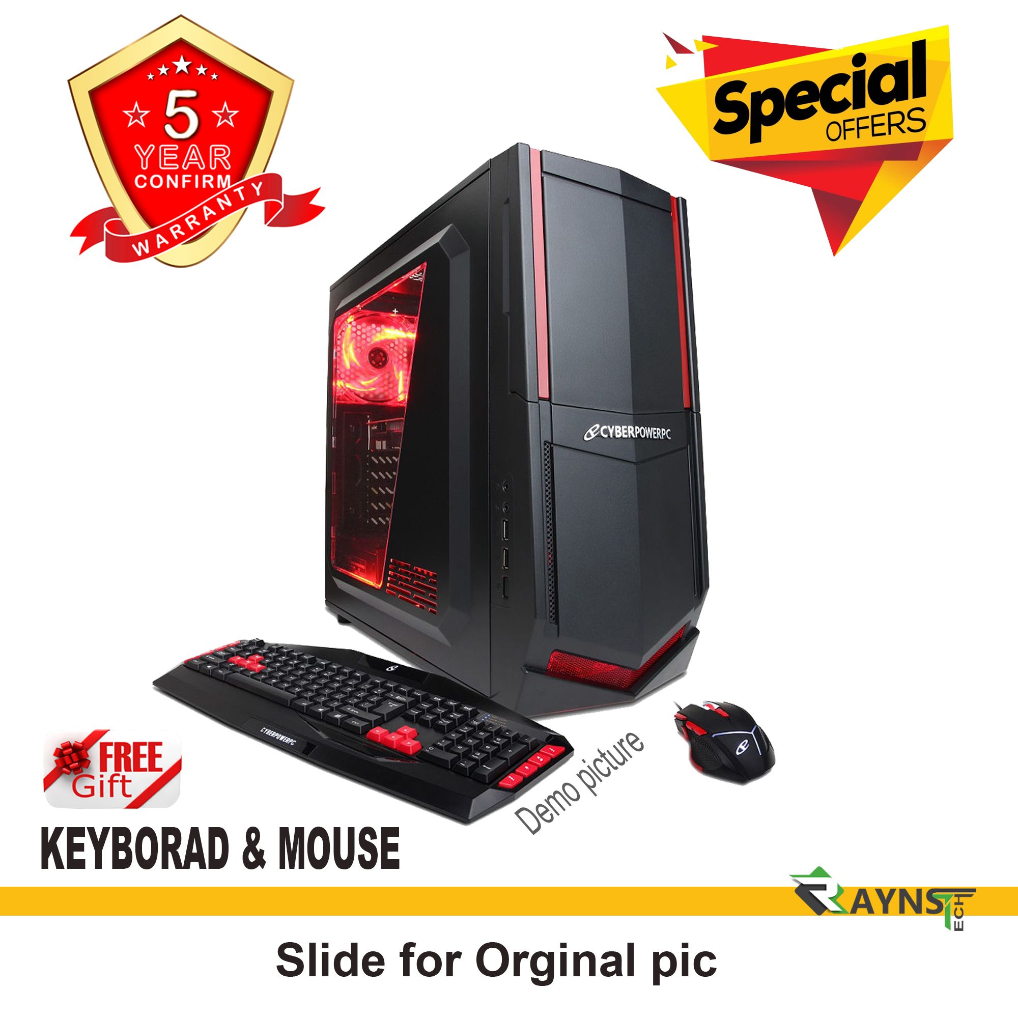 Intel Core i5 RAM 4GB HDD 1000GB Graphics 2GB Built in Gaming PC Win 10 64 Bit NEW Desktop Computer 2021