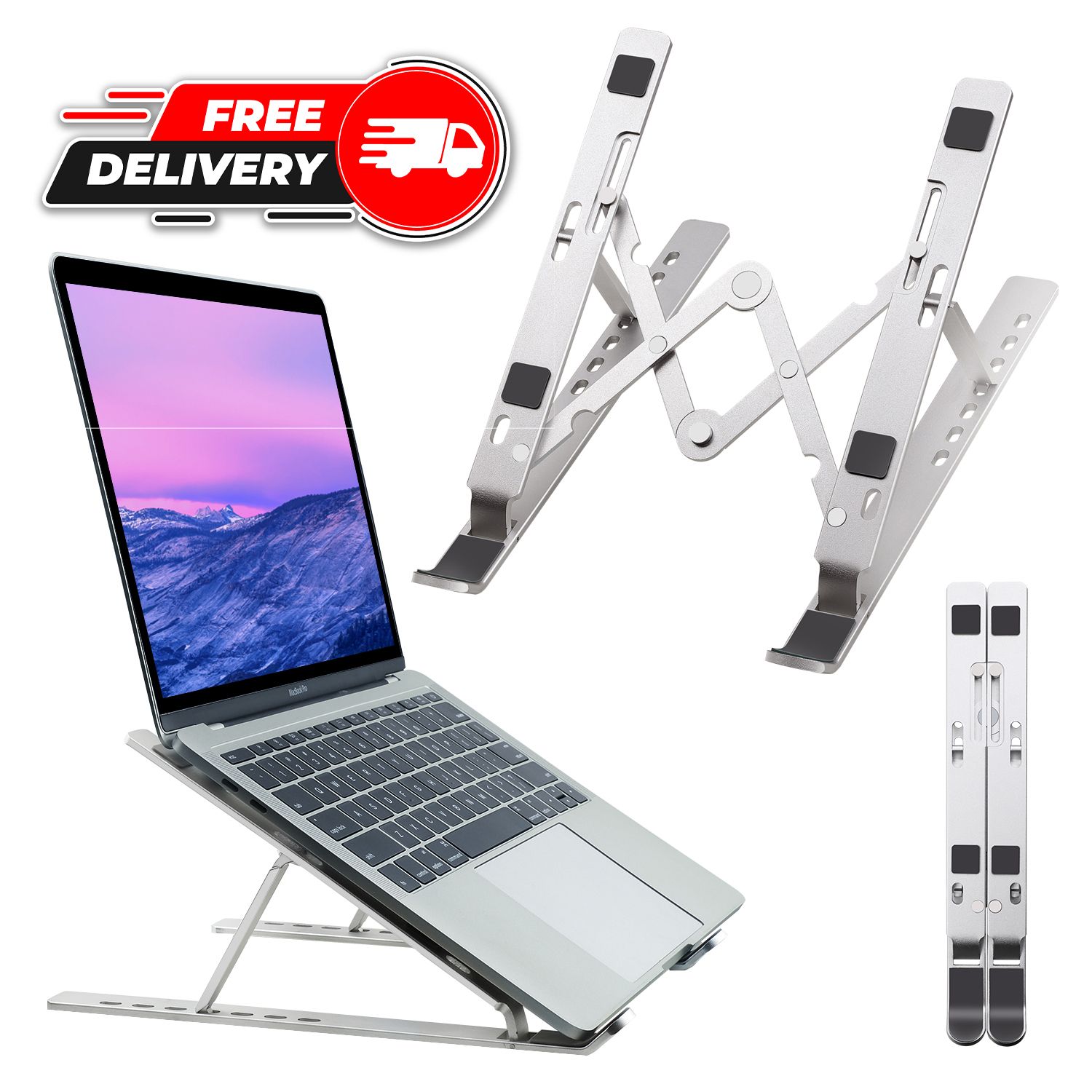 Laptop Stand Creative Folding Storage Bracket for 10-17 inch Tablets Notebook Laptop Quality Aluminum Alloy