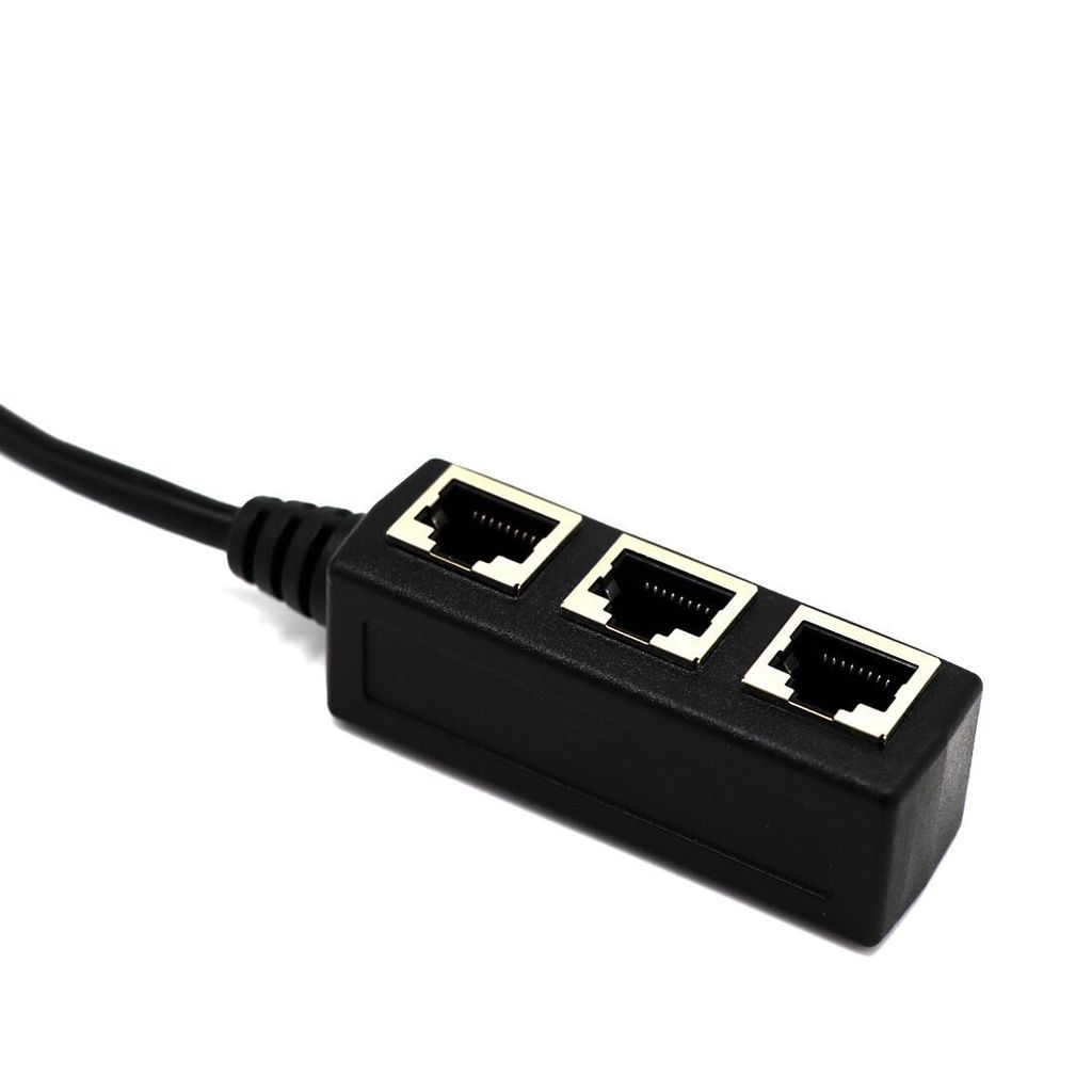 RJ45 Ethernet LAN Network Splitter 3 Ways Adapter 3 Ports Converter 1 to 3