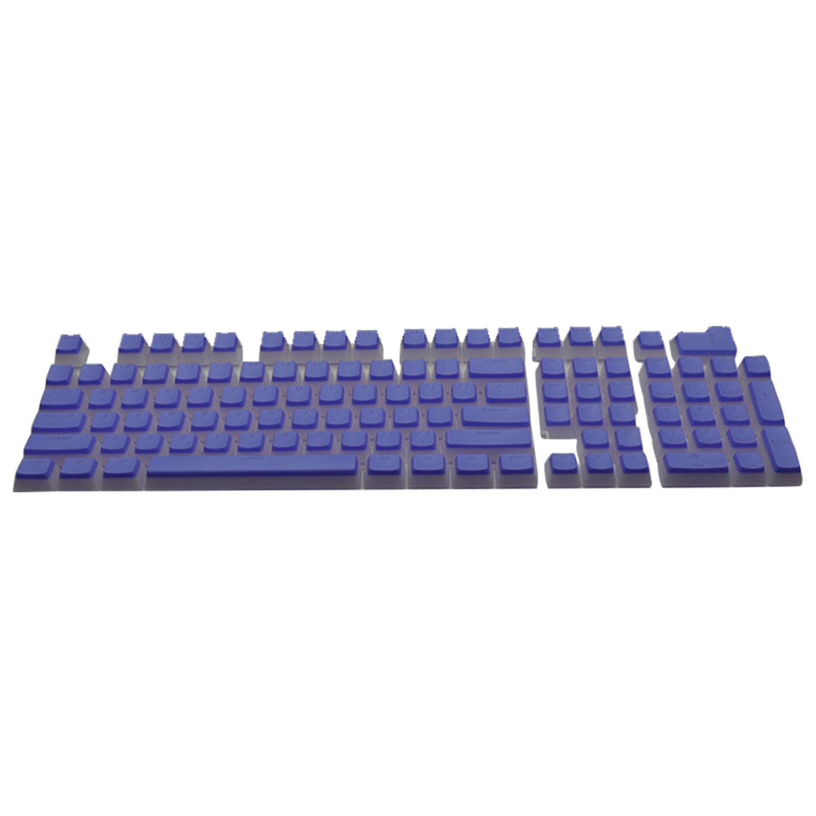 104Pcs/Set Key Caps Lovely Bicolor Pudding Shape Wear-resistant PBT Mechanical Keyboard Caps for PC