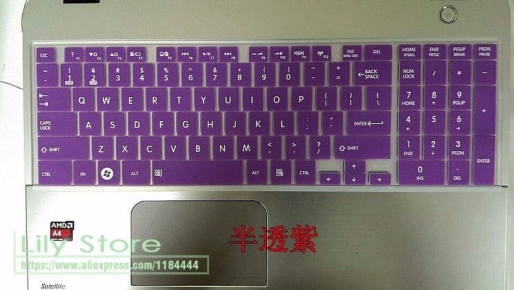 New Silicone keyboard cover for Toshiba Satellite C850 L850 L855 L50 P50 S955 C50-A  R800 L650D X505 L755 L750D T111 T112 AC100