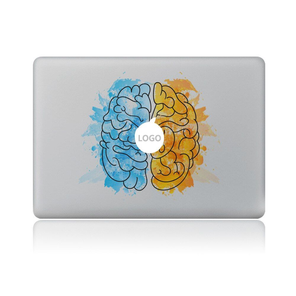 Left and right brain Dreamcatcher Vinyl Decal Laptop Sticker for macbook Pro Air 13 inch Cartoon laptop Skin shell for mac book