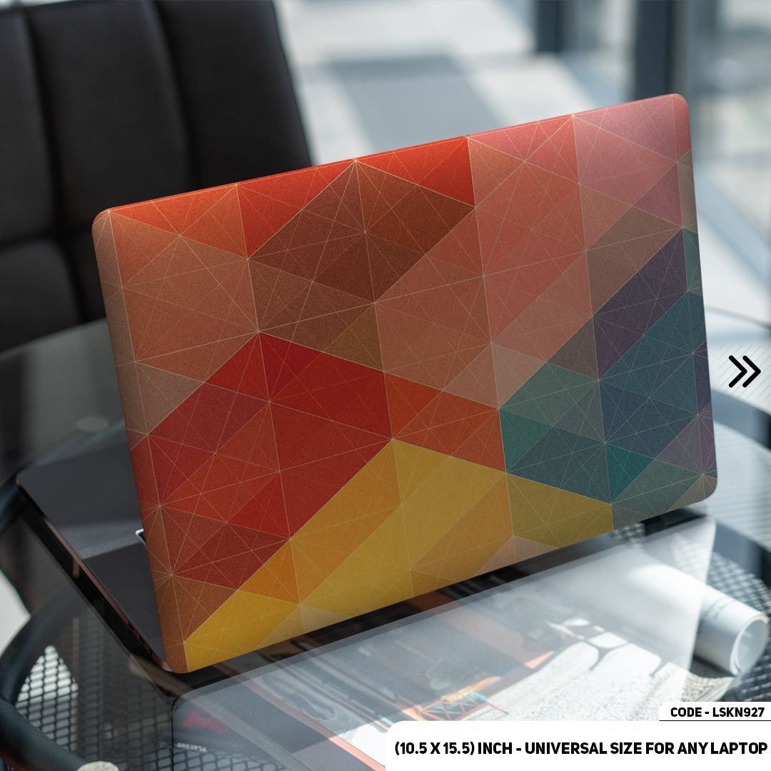LSKN927 - Geometric Shape Seamless Pattern Laptop Skin Decal Sticker For Any Kind of Laptop Waterproof Removable Laptop Sticker (10.5X15.5) - Handy Commodity