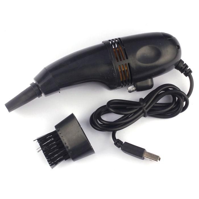 USB Vacuum Cleaner Designed For Cleaning Computer Keyboard Phone Use Black