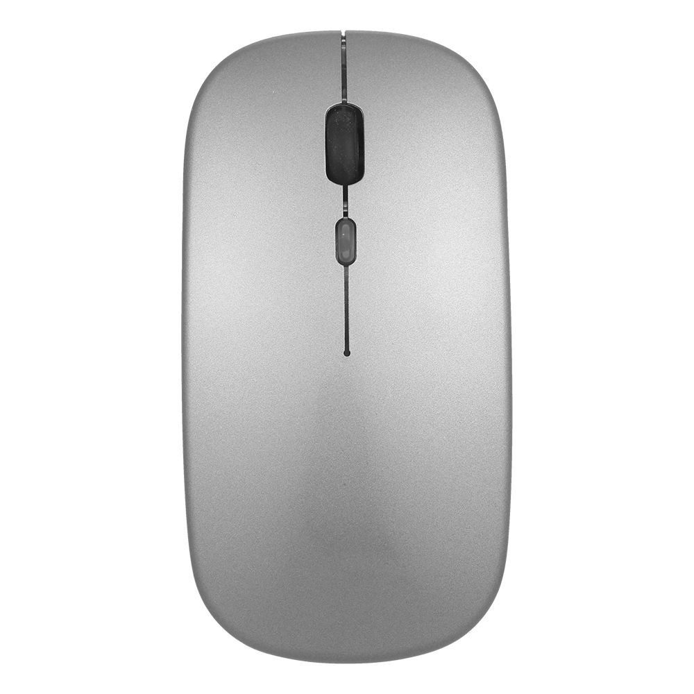 2.4G Wireless Slim Mouse Less Noise 3 Adjustable DPI 7-color Breathing Light Rechargeable Mouse for Laptop Computer, Rose Gold