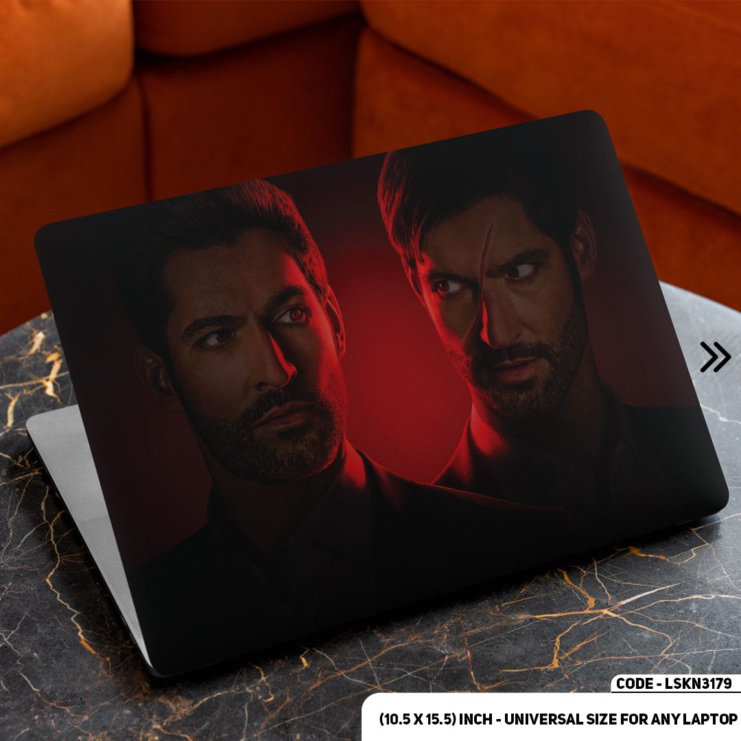 LSKN3179 - Lucifer Art Illustration Laptop Skin Decal Sticker For Any Kind of Laptop Waterproof Removable Laptop Sticker (10.5X15.5) - Handy Commodity