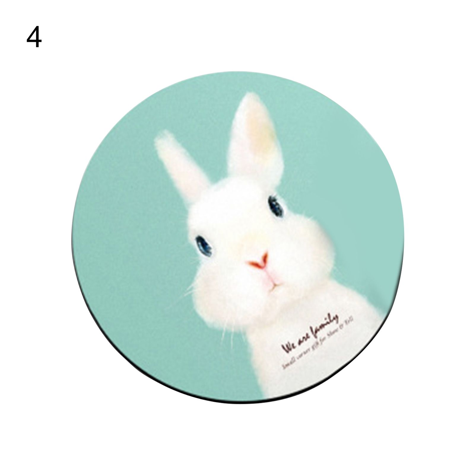 Round Mouse Pad Easy to Clean Rubber Wire/Wireless Mouse Pads