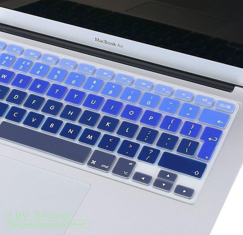 For Apple Macbook Air Pro Retina 13" 15" 17" European Keyboard  2020  2020  2020 EU/UK English Silicone Keyboard Skin Cover Shield