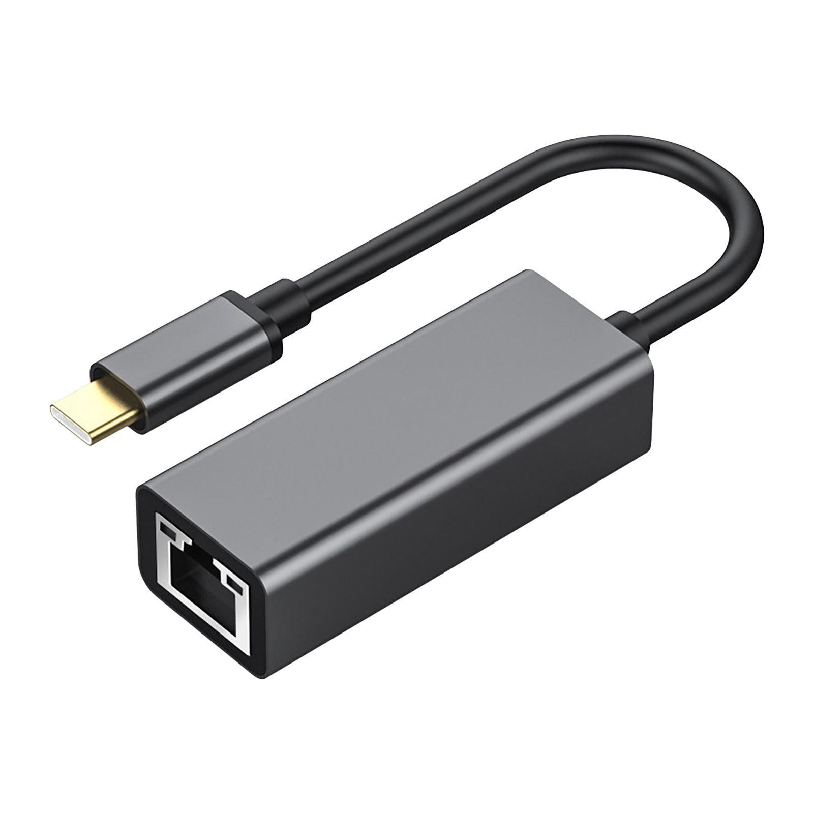 USB Ethernet Adapter Universal Plug and Play TPE USB-C to RJ45 Gigabit Lan Converter Cable for Notebook