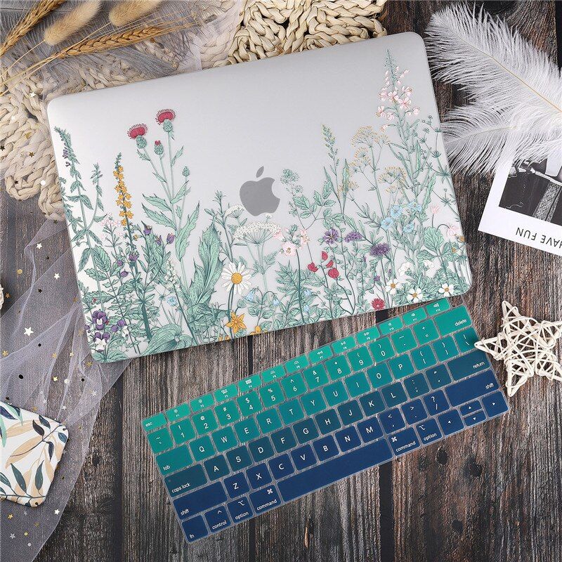 marble Laptop Case Cover for Macbook Air 13 Mac Book 2019 A1932 Retina Pro 13 15" Touch bar A2159 A251 A2289 +Keyboard Cover