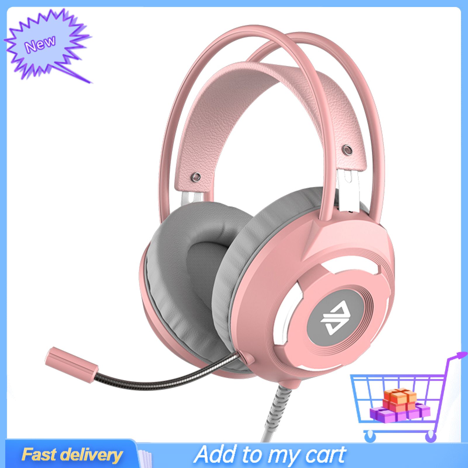 AJAZZ AX120 Wired Headphone Over-ear Noise Reduction Comfortable USB 7.1 Surround Sound Gaming Headset for Desktop