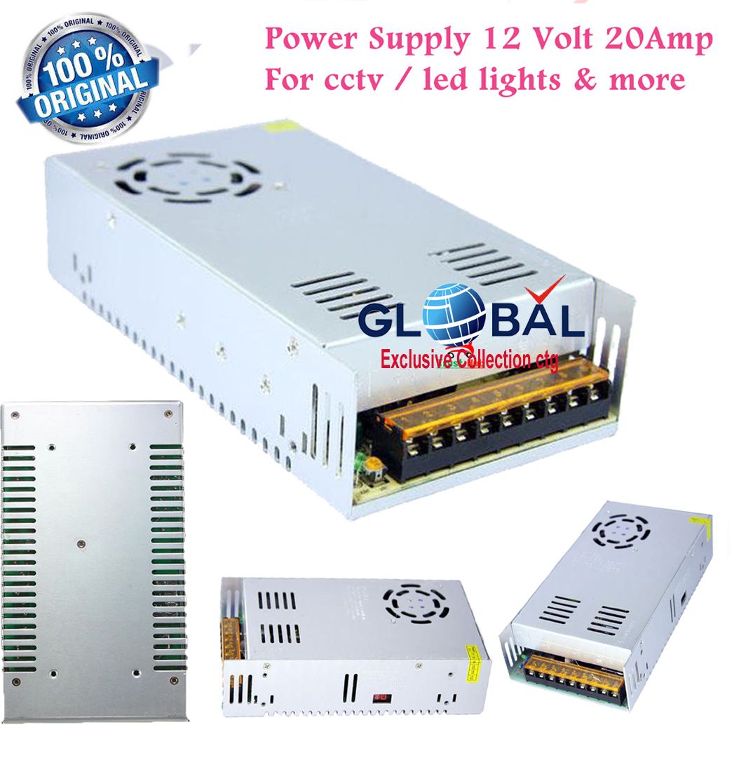 12v 20a  Adaptor  AC DC adapter CCTV power supply / Multipurpose Use/ Camera adapter