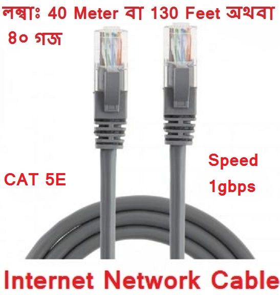 40 meter Cat5e 1000Mbps RJ 45 Ethernet LAN Network Cable
