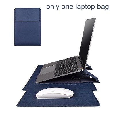 PU Leather Laptop Stand Sleeve Cover For Macbook Air 13 Case Pro 13.3 14 Notebook Bag For Mac book Pro 16 15 Waterproof Funda