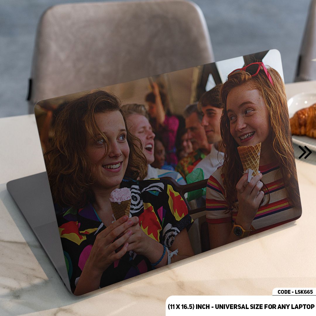 LSKN665 - Stranger Things Laptop Skin Decal Sticker For Any Kind of Laptop Waterproof Removable Laptop Sticker (10.5X15.5) - Handy Commodity