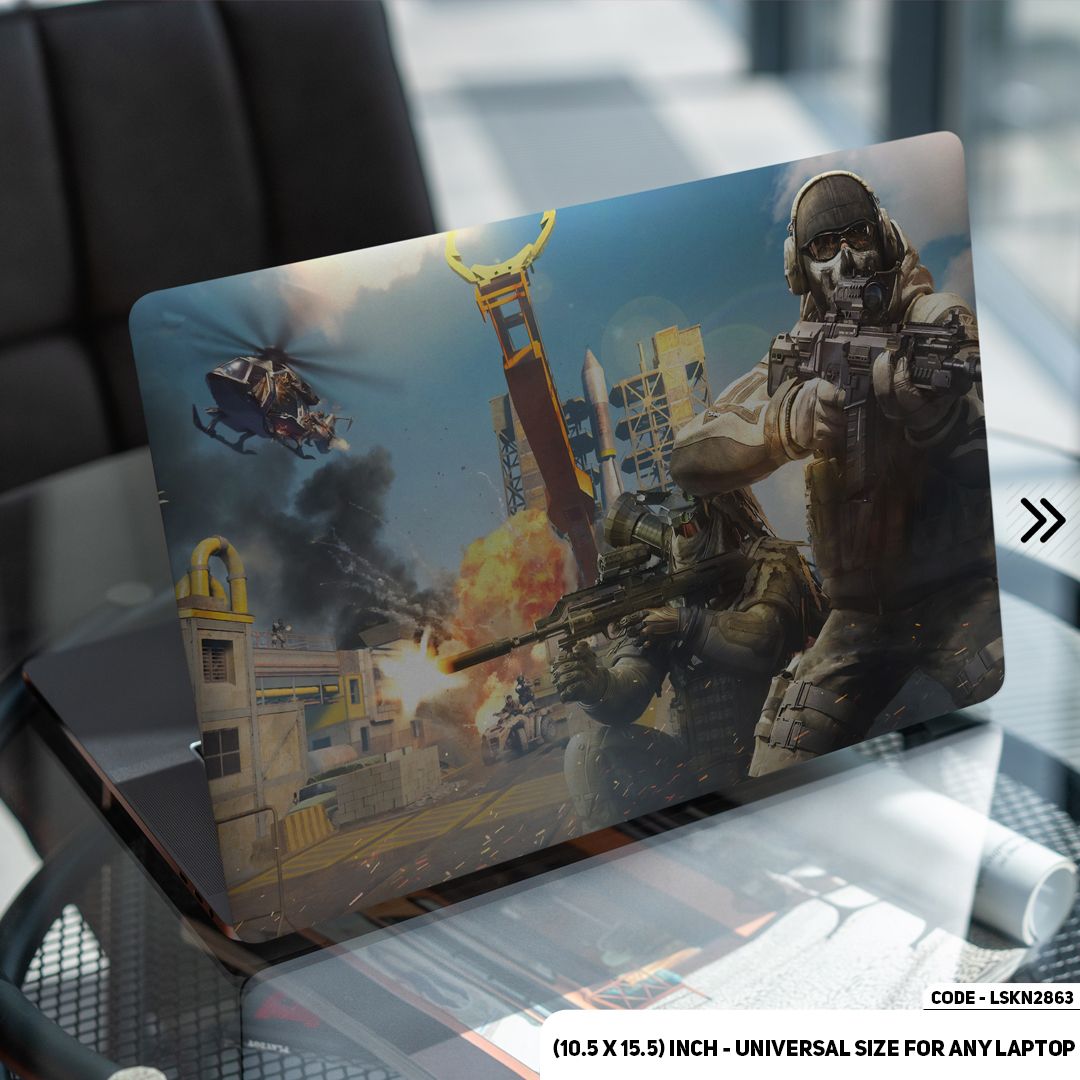 LSKN2863 - Digital Gaming Character Art Illustration Laptop Skin Decal Sticker For Any Kind of Laptop Waterproof Removable Laptop Sticker (10.5X15.5) - Handy Commodity