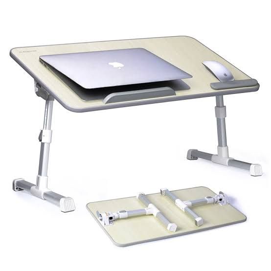 Multi Purpose Laptop table Maple White Imported Water Proof Limited Edition Multi Function Folding Table, Multi Function Foldable Laptop Table,Bed Side Table And Reading Table