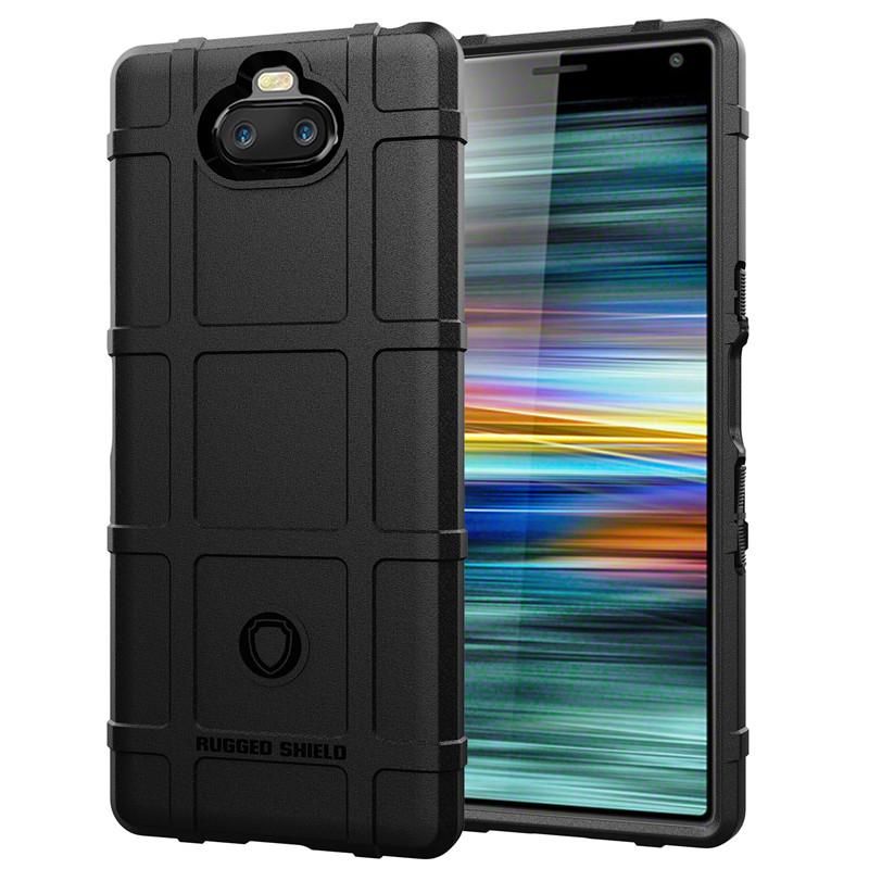 Rugged Shield Silicone Case For Sony Xperia 10 / Xperia XA3 Cases Military Heavy Duty Protect Phone Cover