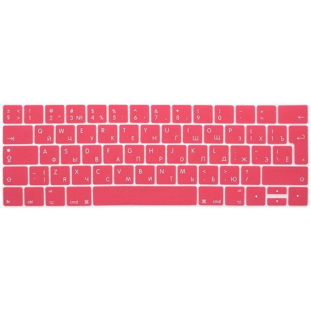 Language Touch Bar Keyboard Skin Cover for est 2018 2019 Multi Touch Bar Macbook Pro 13 15 A1706 A1989 / A1707 A1990