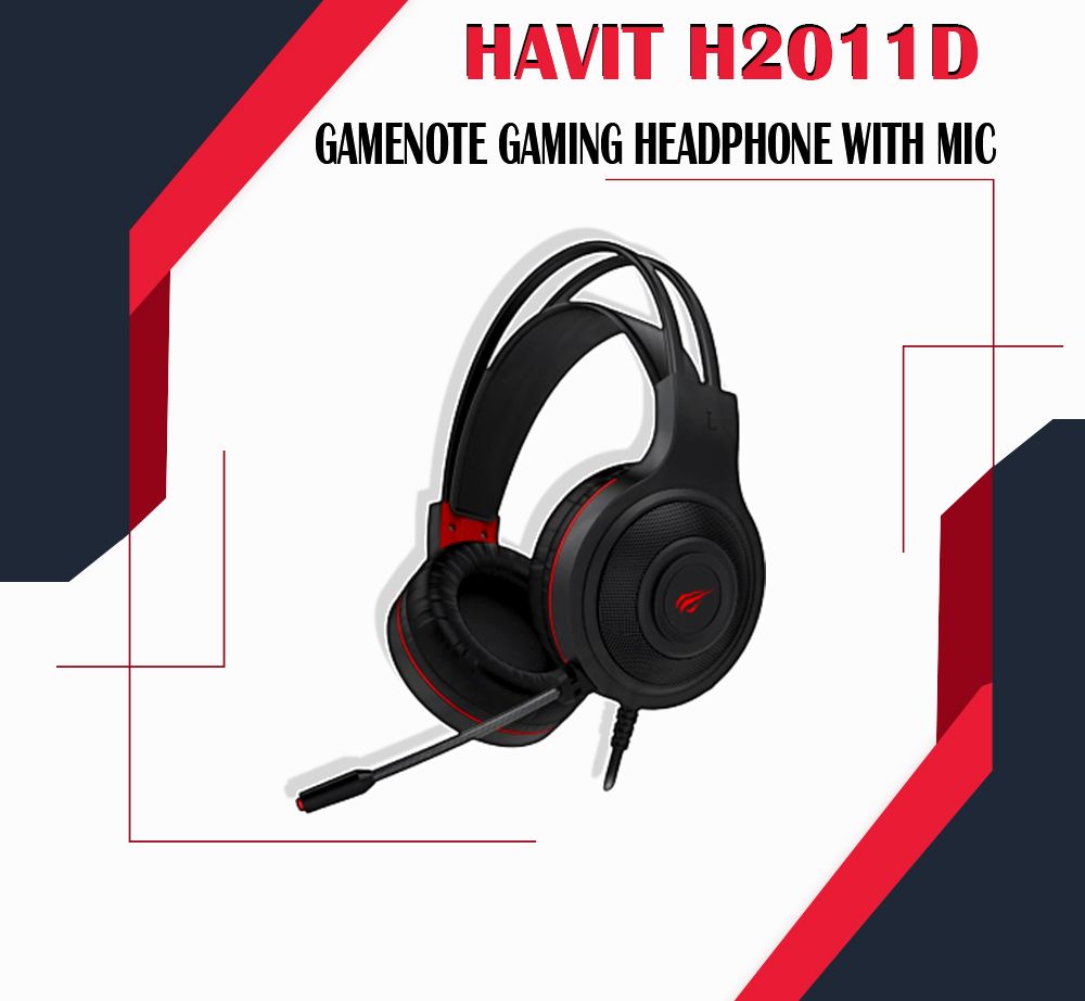 Havit H2011D Gaming Wired Headphone - Black