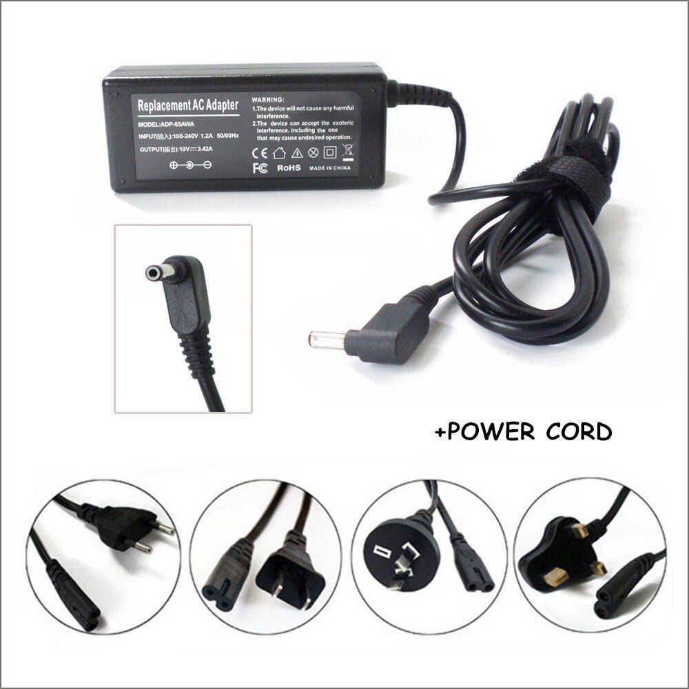65W Power Adapter For Asus Zenbook UX32VD-R3001V U38DT UX42VS UX301 U38N Ultrabook Laptop Charger