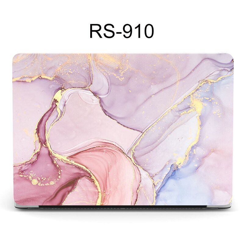 Marble Laptop Case for Macbook M1 Chip Air Pro Retina 12 13 15 16 Inch A1932 with Touch Bar Mac Case for A2337 A2338 A2251 2020