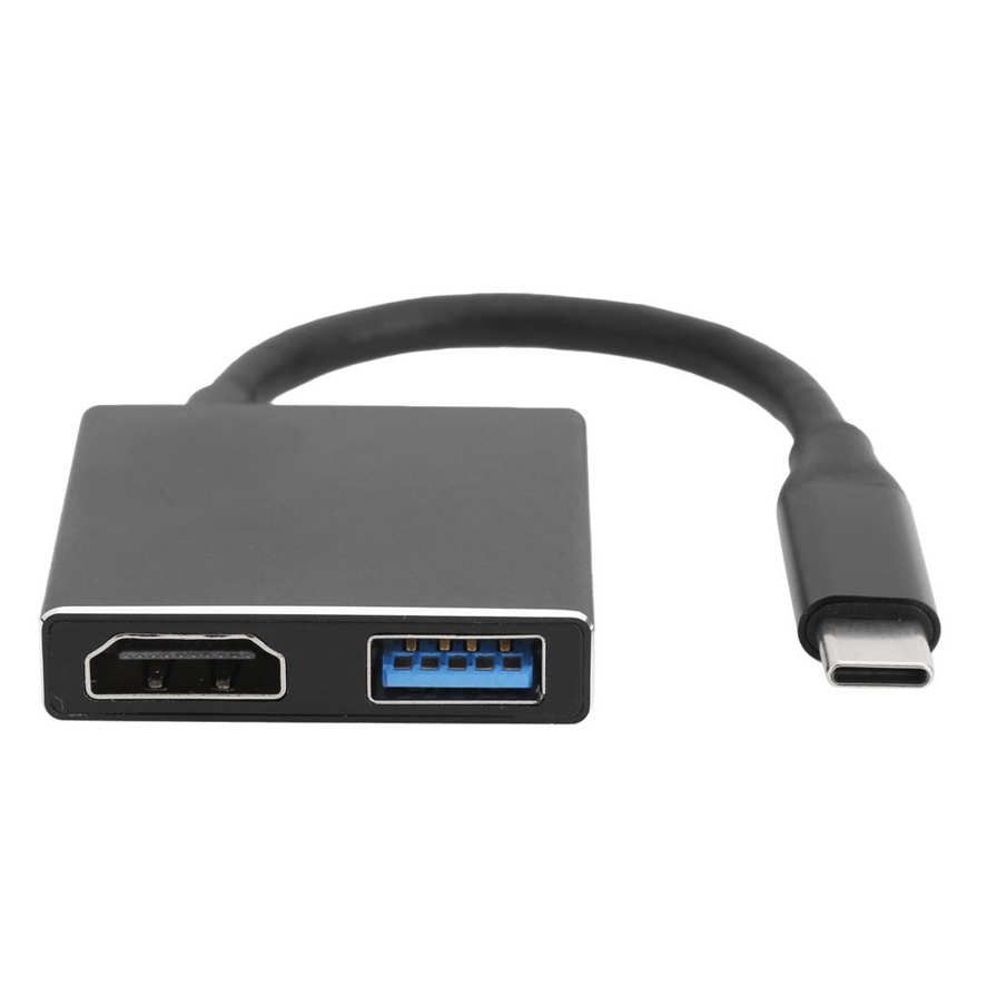 3 In 1 Type C Hub Docking Station Type‑C to PD/HDMI/USB3.0 Adapter Plug and Play