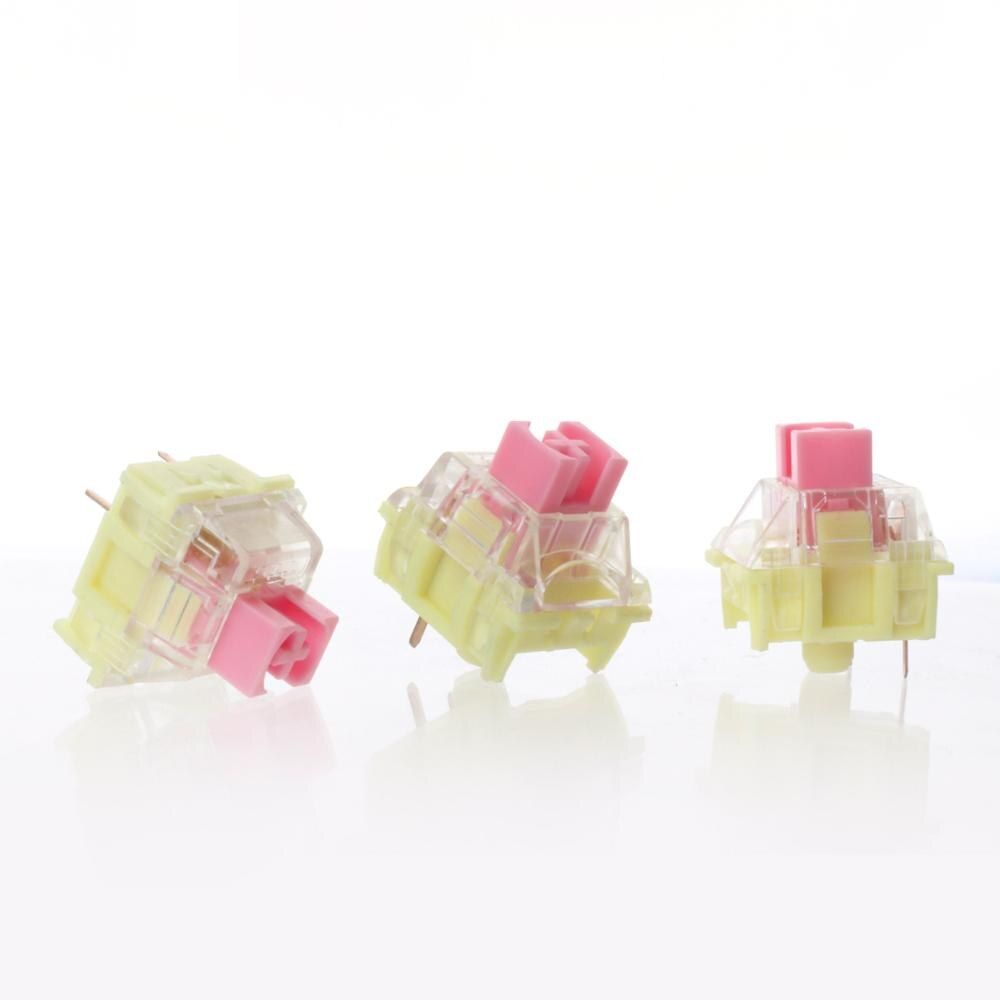 10-Pack TTC 3 pin 37g Gold pink Waterproof Dustproof Cover SMD Switches For MX Mechanical Keyboard