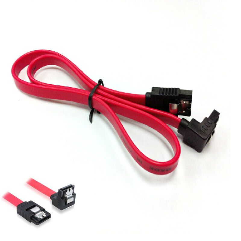 SATA 2.0 Data Cables SATA Right Angle Cable Hard Disk Drive Cord line Support Double Port With Shrapnel 40cm High Quality