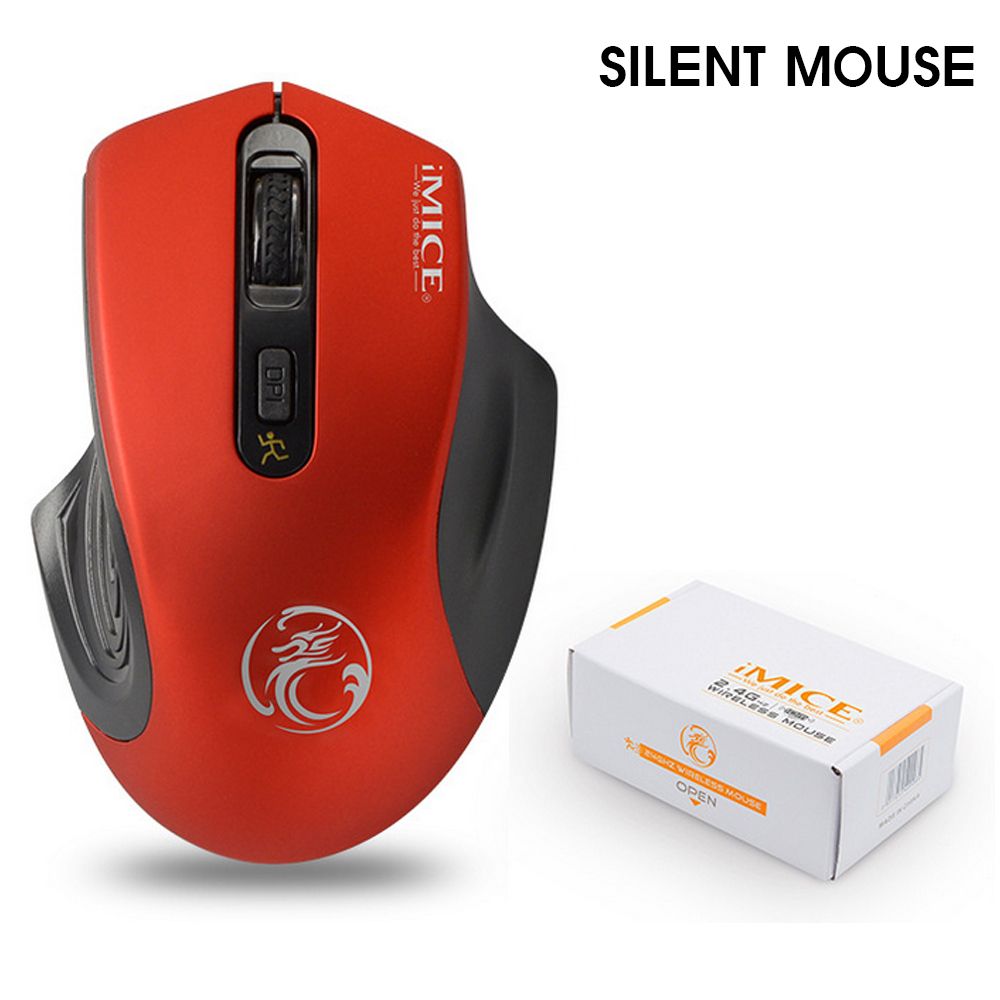USB Wireless Mouse 2000DPI USB 2.0 Receiver Optical Computer Mouse 2.4GHz Ergonomic Mice For Laptop PC Sound Silent Mouse Simple Fidelity design