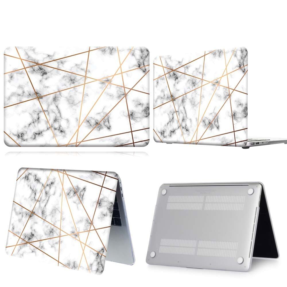 Lightweight Fit MacBook Air Pro Retina 11 / 12 / 13   / 15" Rubberized Foldable Dust-proof Hard Shell Cover Case