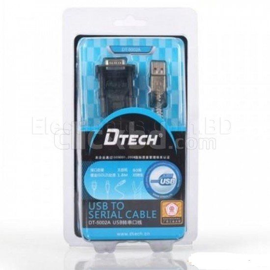 DT-5002A USB CABLE USB TO SERIAL CABLE RS232 USB CONVERTER CABLE, 1.8M