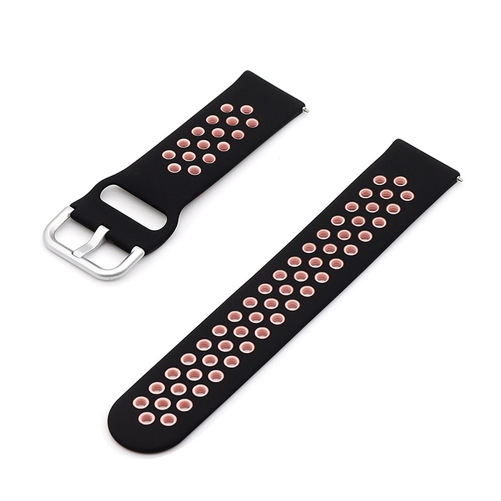Replaceable Silicone Watch Strap Buckle Breathable Watch Band Strap Compatible with 22mm Universal Smart Watch Grey&Blue