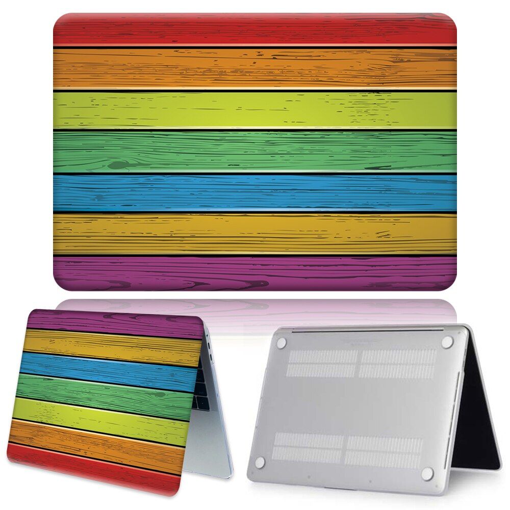 Laptop Case for Apple MacBook Air 13/11 Inch/MacBook Pro 16/13/15 Inch/Macbook 12 Wood Pattern