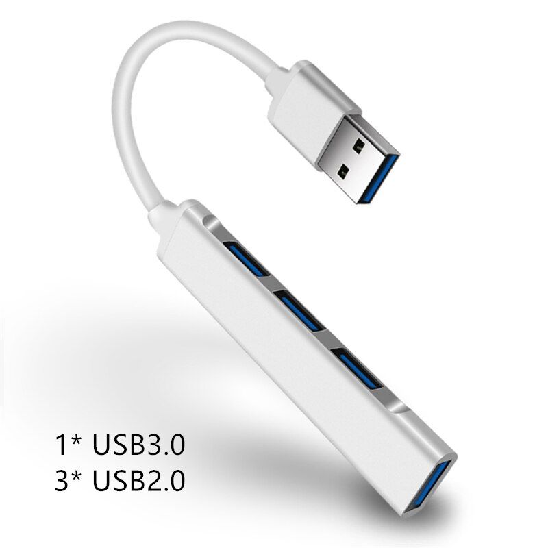 4 Port Usb Hub 3 0 Type C To Usb Hub 3.1 Usb Type C OTG Multi Splitter Adapter for Macbook Air Pro Xiaomi Computer Accessories