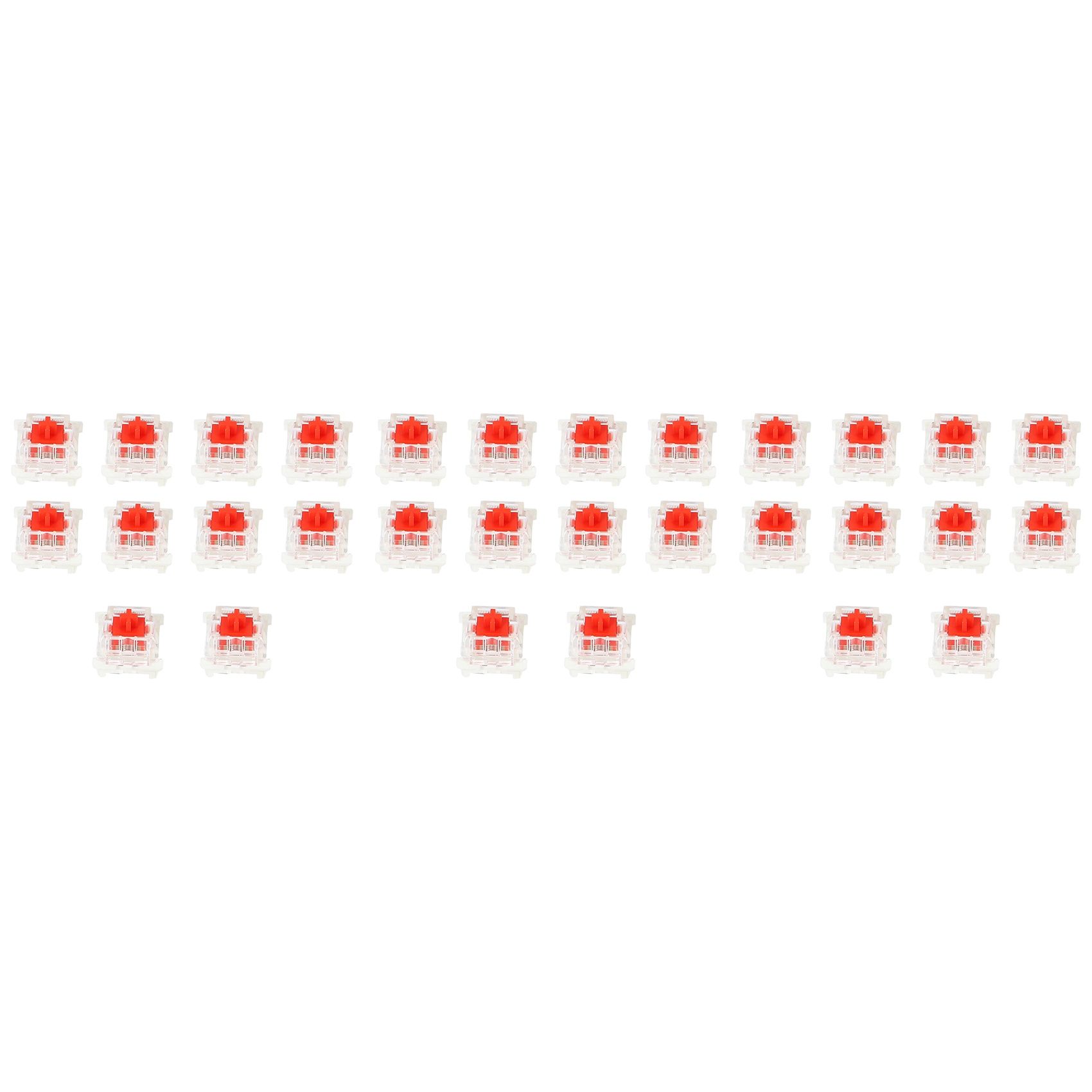 30Pcs Plastic For Cherry Red 3 Pin MX RGB Mechanical Switch Keyboard Replacement
