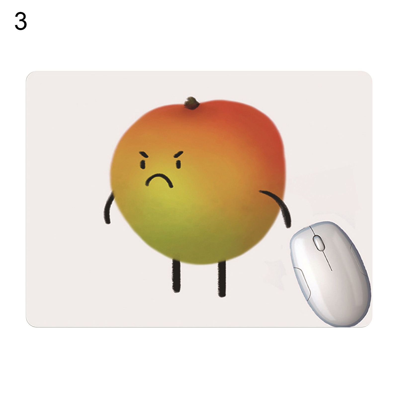 Mouse Pad User-friendly Fruit Vegele Pattern Computer Mouse Mat