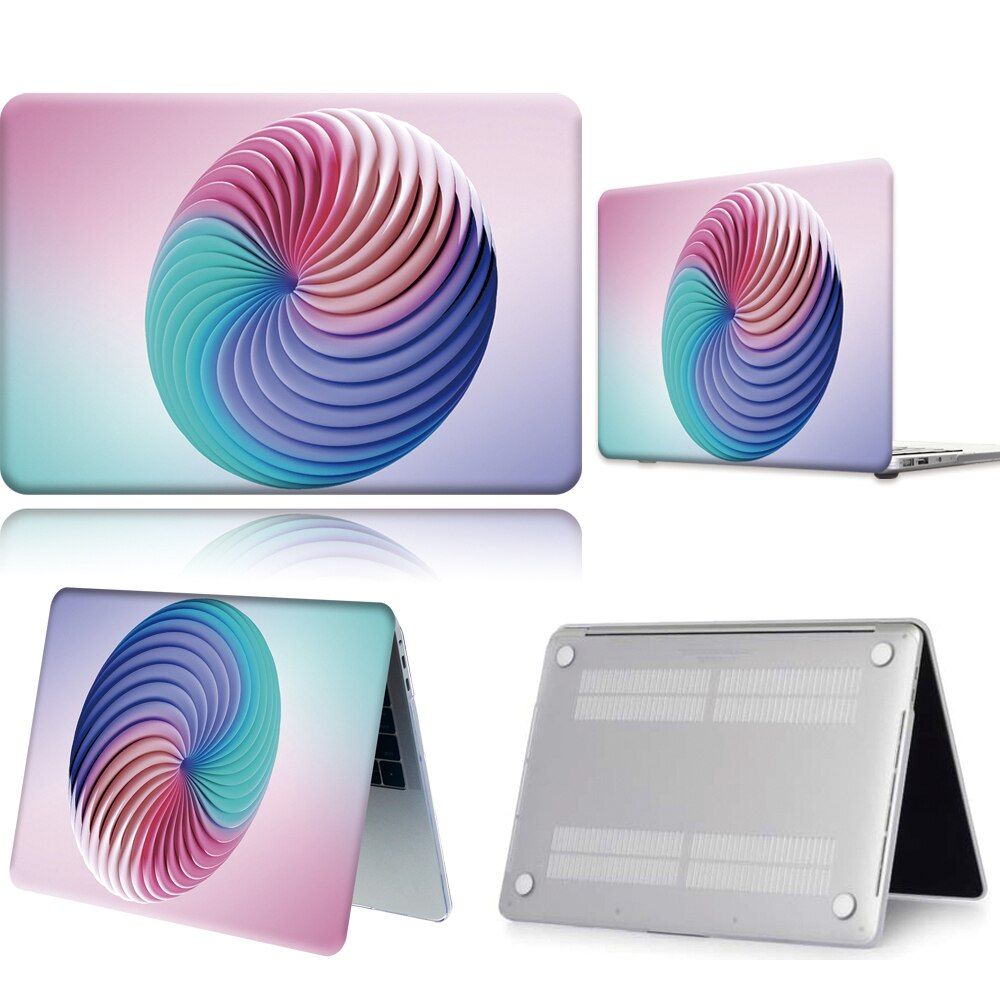 Laptop Case Fit MacBook Air Pro Retina 11 / 12 / 13 / 15" Laptop Printed Anti-fall Scratch Resistant Hard Shell Cover Case