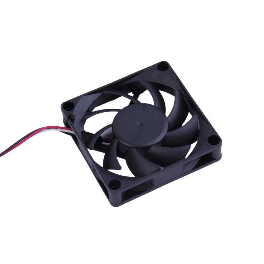 Black ABS 7cm 12 V Ball Bearing Energy Saving Case Cooling fan for Computer-black