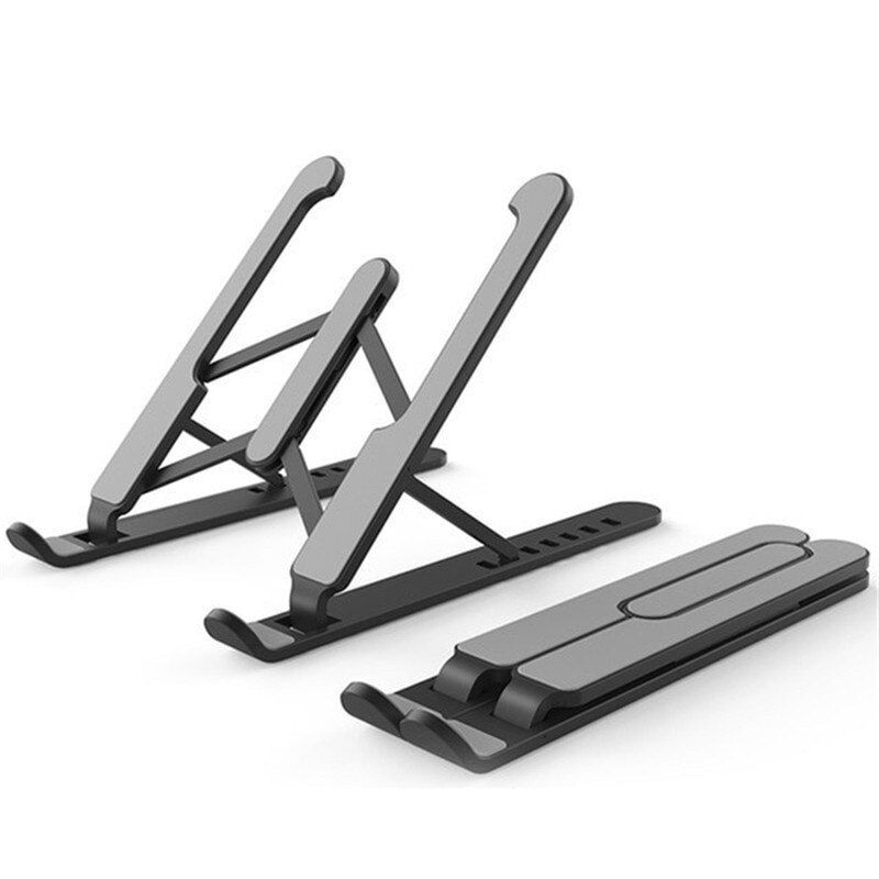 Adjustable Height Aluminium Laptop Stand For Macbook Air Pro 13 16 15 iPad 12.9 11 Inch 2020 Notebook Standing Desk Holder Mount