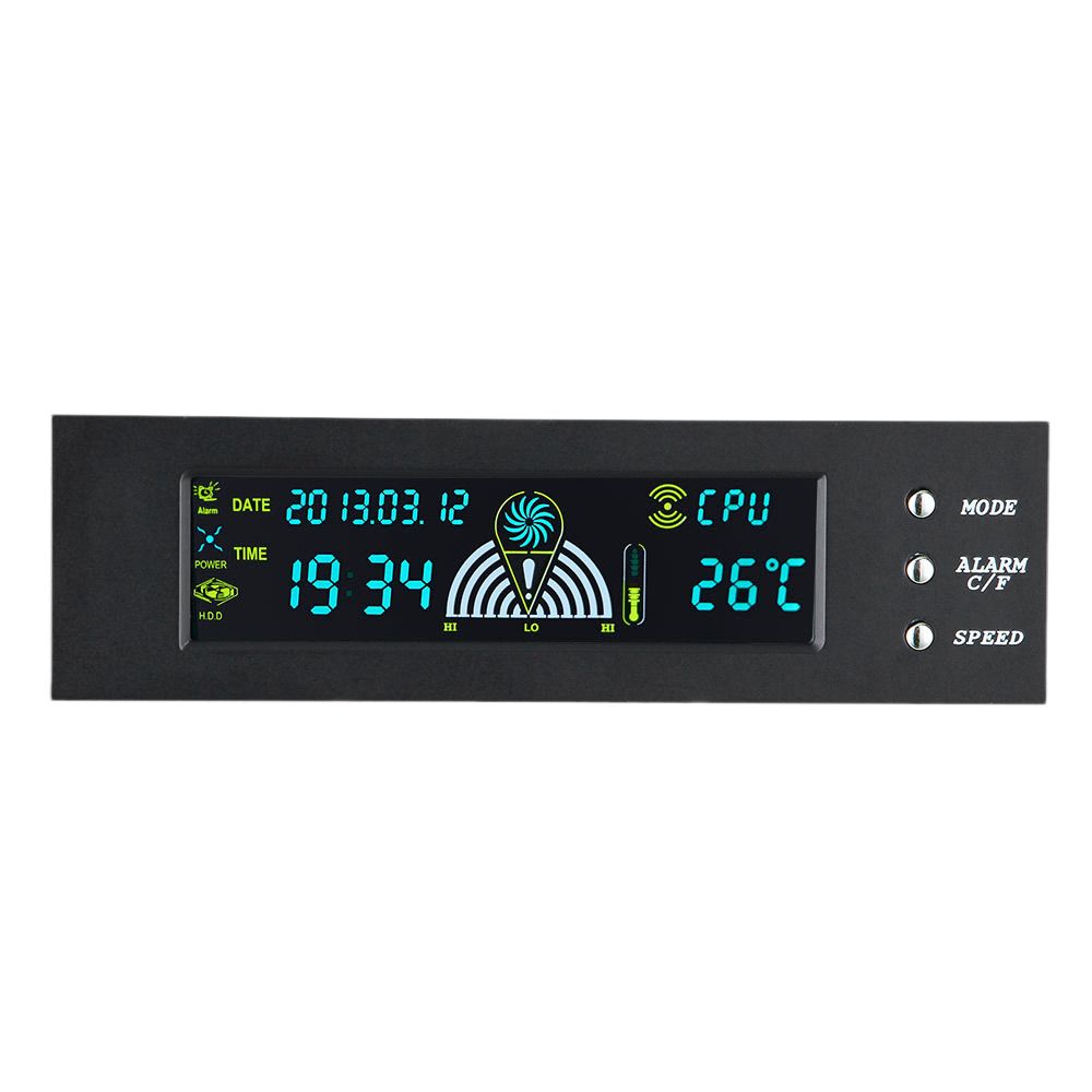 Fan Governor CD Drive Computer Case Governor Desktop Temperature Controller PC Temperature Display