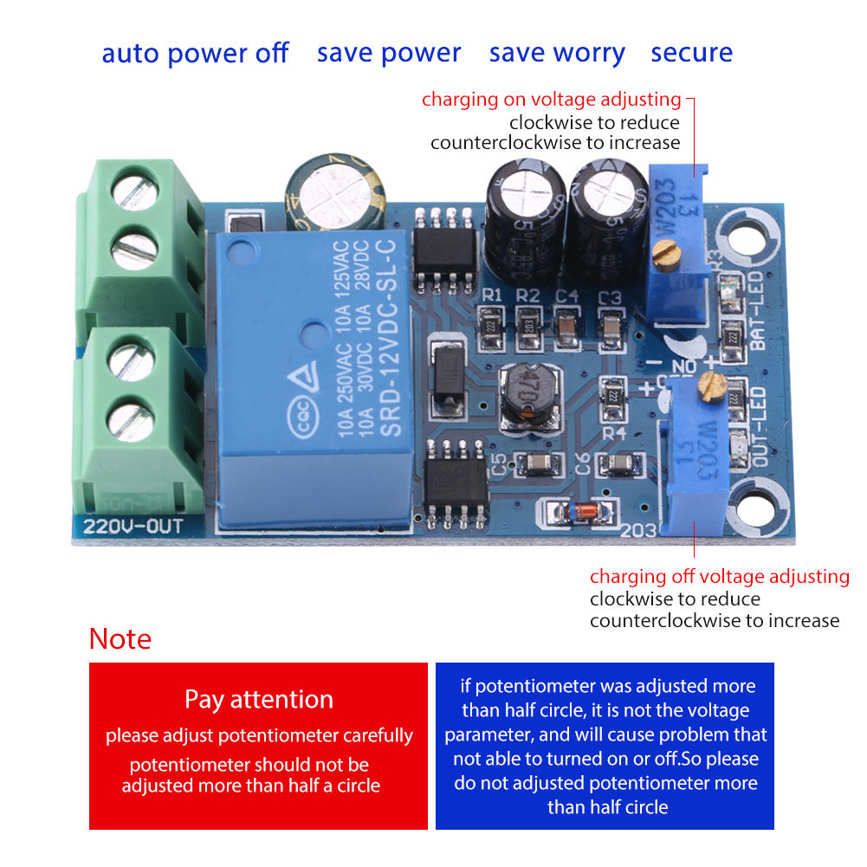 Automatic Charge Control Protection Module 12V/24V/36V/48V