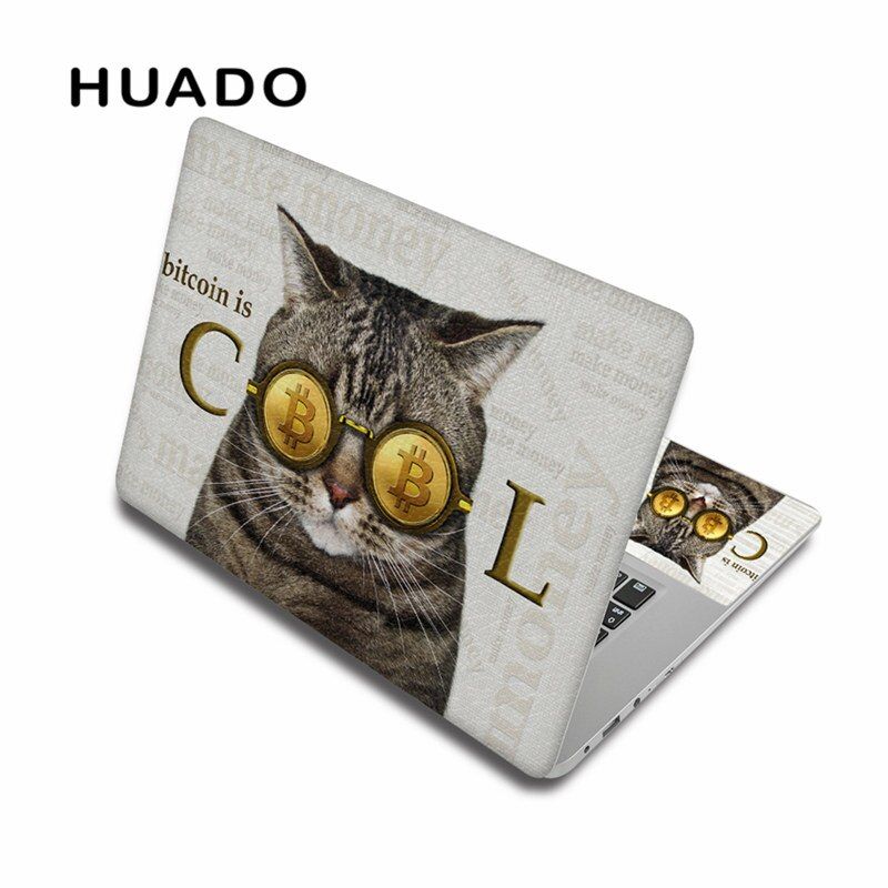Cute Cat Pattern Sticker for 15inch Laptop Skin Removable 17 13 14 Notebook Sticker PC Decal for Xiaomi pro/Mac air/Toshiba/HP