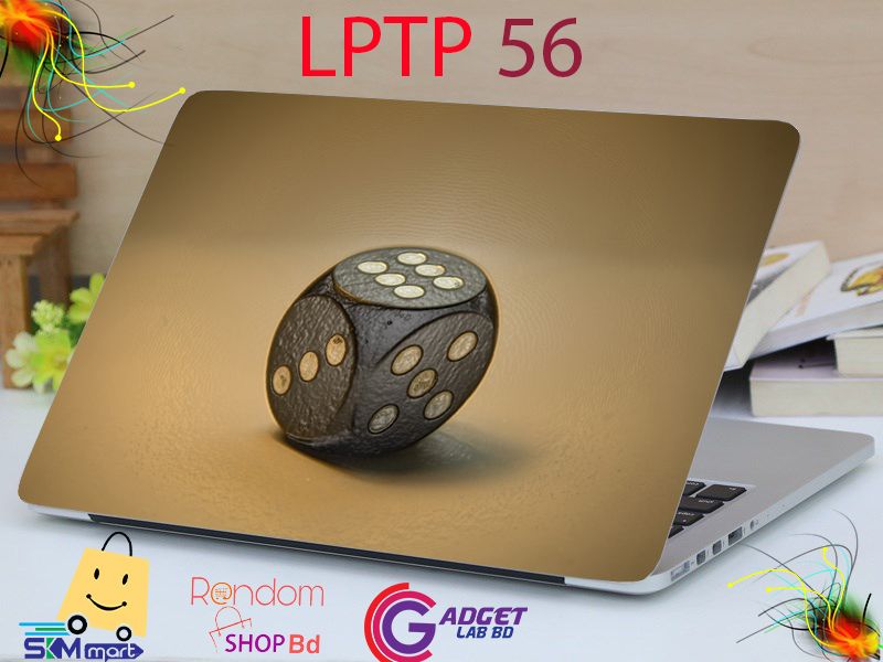 LPTP - 56 Ludo Laptop Sticker Laptop Skin Sticker & Laptop Skin for laptop Back Side Decoration