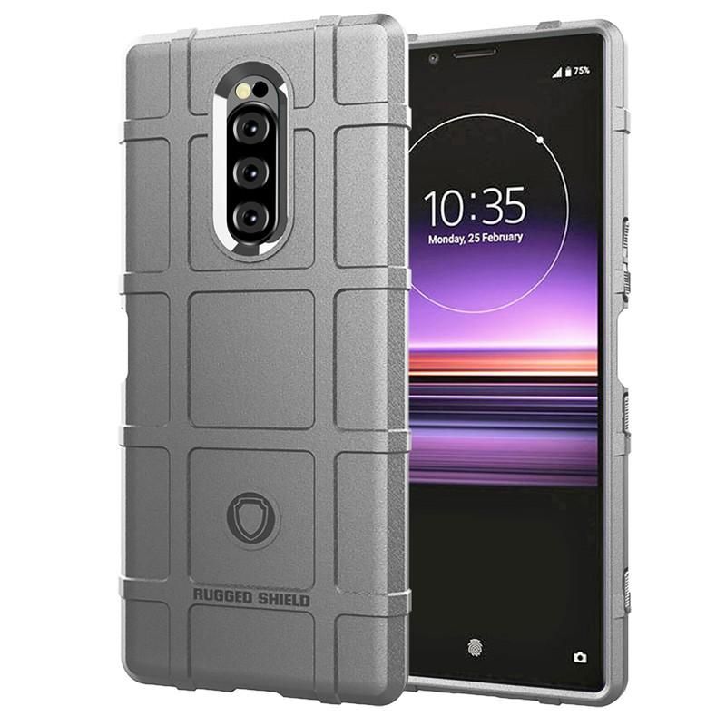 Rugged Shield Silicone Case For Sony Xperia 1 Cases Military Heavy Duty Protect Phone Cover
